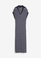Neu schickes Strickkleid mit Polokragen Gr. 48/50 Dunkelblau Midi Strick-Kleid