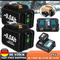 2X 18V 9000mAh Akku Für Makita BL1850 BL1830 LXT BL1860B Led Anzeige / Ladegerät