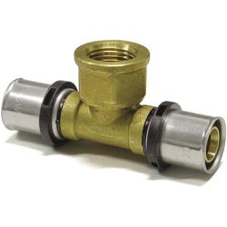 Pipetec TH Pressfitting T-Stück mit Innengewinde 16x2 20x2 26x3 32x3 Verbundrohr