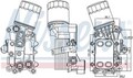 Nissens 91311 Ölkühler, Motoröl für AUDI SEAT SKODA VW