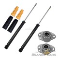 ATEC 2x STOSSDÄMPFER GAS HI+DOMLAGER+PROTECTION-KIT FÜR AUDI A3 VW BORA GOLF 4