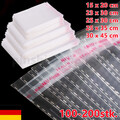 Folienbeutel Selbstklebend Hochglanz Beutel PP Folie Tüten Klar Transparent Poly