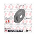 2x Bremsscheibe ZIMMERMANN 590.2829.52 passend für TOYOTA LEXUS