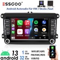7" Apple Carplay Android 14 Autoradio GPS Navi Für 2 DIN VW GOLF 5 6 Passat Polo