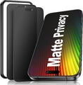 iPhone Matte Privacy Schutzglas 6D Komplett Abdeckung Blickschutz neues Privileg