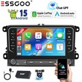 DAB+ 64G AI Android15 Carplay Autoradio GPS Für VW GOLF 5 6 Touran Caddy Polo 4G