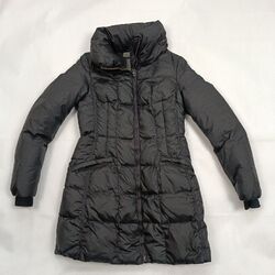 Geox Damen Steppjacke Schwarz Gr.34 Reißverschluss lang