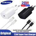 Original Samsung Super Schnellladegerät 25W USB-C Ladekabel Galaxy S21 S22 S23