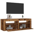 TV Schrank mit LED Lowboard Fernsehschrank Fernsehtisch Holzwerkstoff vidaXL