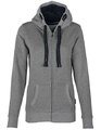 Damen Sweatjacke mit Kapuze - Kapuzenjacke für Frauen   Gr. XS bis 5XL