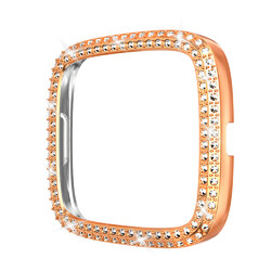 Edelstahl Metall Armband für Fitbit Versa 4 3 2 1 / Sense 1 2 Bling Schutzhülle
