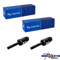 2x SACHS STOSSDÄMPFER MIT FEDERN VORNE VORMONTIERT FÜR AUDI / SEAT / SKODA  / VW