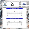 2x ORIGINAL® Ate Bremsschlauch Vorne für Mercedes-Benz T1 Pritsche/fahrgestell