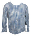 Langarmshirt Bluse Blau gepunktet Gr. 38 von Street one für Damen Sommershirt