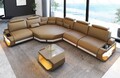 Couch Eck Sofa Ledercouch Eckcouch Leder Weiß Schwarz Luxus Ecksofa Asti L Form