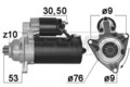 MESSMER Starter 1.8 KW passend für VW Transporter IV Kasten 1.9 TD 2.5 220085A