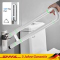 Stützgriff WC Klappgriff Aufstehhilfe Stütz 60 cm weiß Toilettengriff Bis 150Kg.