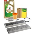 MANN-FILTER Inspektionspaket 5L CASTROL EDGE 5W30LL Öl für 2.0 TFSI AUDI
