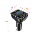 Bluetooth 5.0 Wireless FM Sender Adapter Auto 2USB PD AUX Freisprecheinrichtung