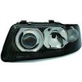 Scheinwerfer Set Passend für Audi A3 00-03 Klarglas/Schwarz H7+H1 + Blinker