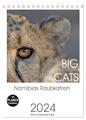 BIG CATS - Namibias Raubkatzen (Tischkalender 2024 DIN A5 hoch), CALVENDO...