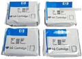 4x Orig. HP 10 + HP 82 | C4844A C4911A C4912A C4913A Set Satz f. OfficeJet Neu