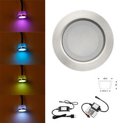 12V WIFI RGB Colorful LED Spot Einbaustrahler Decken-Strahler Set Einbau Lampe
