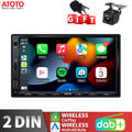 ATOTO F7 XE 7 Zoll 2DIN Autoradio DAB Radio kabellos CarPlay/Android Auto+Kamera