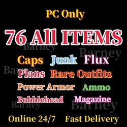 🍭Fallout 76 PC Caps/Legendary Mods/Plan/Outfits/Bobbleheads/Junk/Flux/Armor🍭
