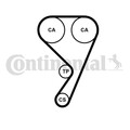 Wasserpumpe + Zahnriemensatz CONTINENTAL CTAM CT1211WP1 für FORD FIESTA 7 HJ HF