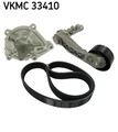 Wasserpumpe + Keilrippenriemensatz SKF VKMC 33410 für MINI PEUGEOT CITROËN 508 1