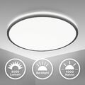 LED Deckenlampe Panel Deckenleuchte indirekte Beleuchtung schwarz Wohnzimmer