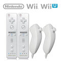 Nintendo Wii / U ORIGINAL 2 in 1 Remote Motion Plus Inside Controller & Nunchuk