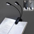 Flexibel USB Leselampe LED Klemmleuchte Dimmbar Bettlampe Nachtlicht Bürolampe
