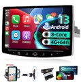 10" 4GB+64GB Android 13 Carplay Autoradio 1 DIN GPS Navi WIFI Drehbar Bildschirm