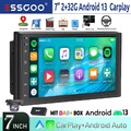 DAB+ 2 DIN 7 Zoll 32G Android 13 Carplay Autoradio GPS NAVI RDS Kamera Bluetooth