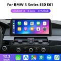 4G LTE Android Autoradio 8Core 8+128GB GPS Navi SWC Für BMW 5 Series E60 E61 CCC