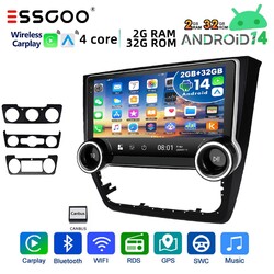 2+32GB Android 14 Autoradio Apple Carplay BT SWC WIFI Navi GPS für Skoda Yeti 5L