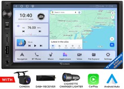 Eonon Autoradio 7" GPS Navi CarPlay Android 13 6+64GB DSP FM RDS SWC 4G LTE DAB+