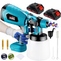 Akku-Farbsprühsystem Elektrische Farbspritzpistole Sprühpistole mit 2 Akus