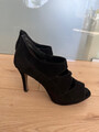 Schwarze Stiefeletten Sandaletten Gr. 39 von Paul Green