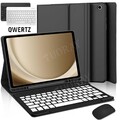 Hülle Für Samsung Galaxy Tab A9 Plus 11" X210 X216 X218 mit QWERTZ Tastatur Maus