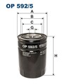 FILTRON Ölfilter OP 592/5 Anschraubfilter für ANIBAL AEBI PEUGEOT PS10 DAILY 244