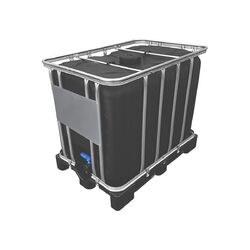 Hofer24 IBC Container Tank  Wassertank 600 Liter NEU Lebensmittelecht in Schwarz