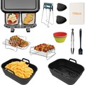Hei luftfritteuse Zubehör Dual kompatibel BPA-frei schwarz 9,5L günstig