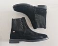 TOMMY HILFIGER DAMEN CHELSEA BOOTS FLAG SUEDE FLACH GRÖßE 38 SCHWARZ WILDLEDER