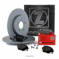 ZIMMERMANN Bremsscheiben Ø 230mm Beläge für VW GOLF 4 POLO 9N 6R T-CROSS hinten