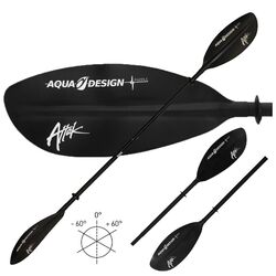 Doppelpaddel Aquadesign Attak 2 zweiteilig teilbar verschiedene Längen Kajak