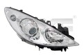 Scheinwerfer für Peugeot 307 SW CC Break 2005 - 2009 Links TYC 20-11224-05-2