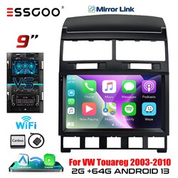 Autoradio Android 13 2+64G Carplay GPS BT Für Volkswagen VW Touareg 7L 2003-2010